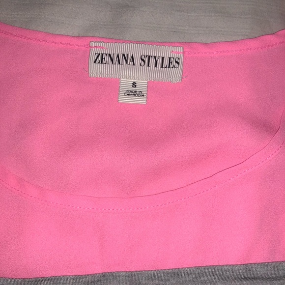 Pink & Stripped Shirt - Picture 2 of 3